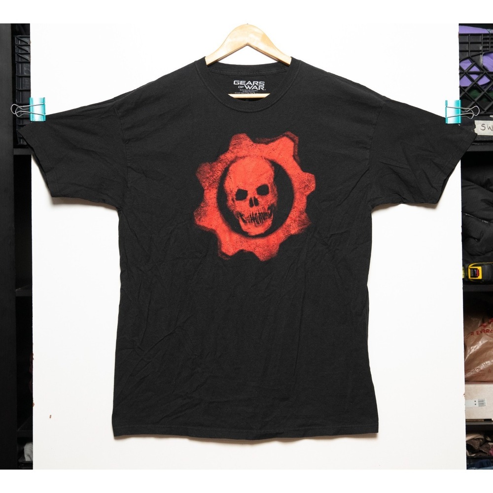 Gears of War Shirt Men's Black Red 2015 Video Game Promo Size XL